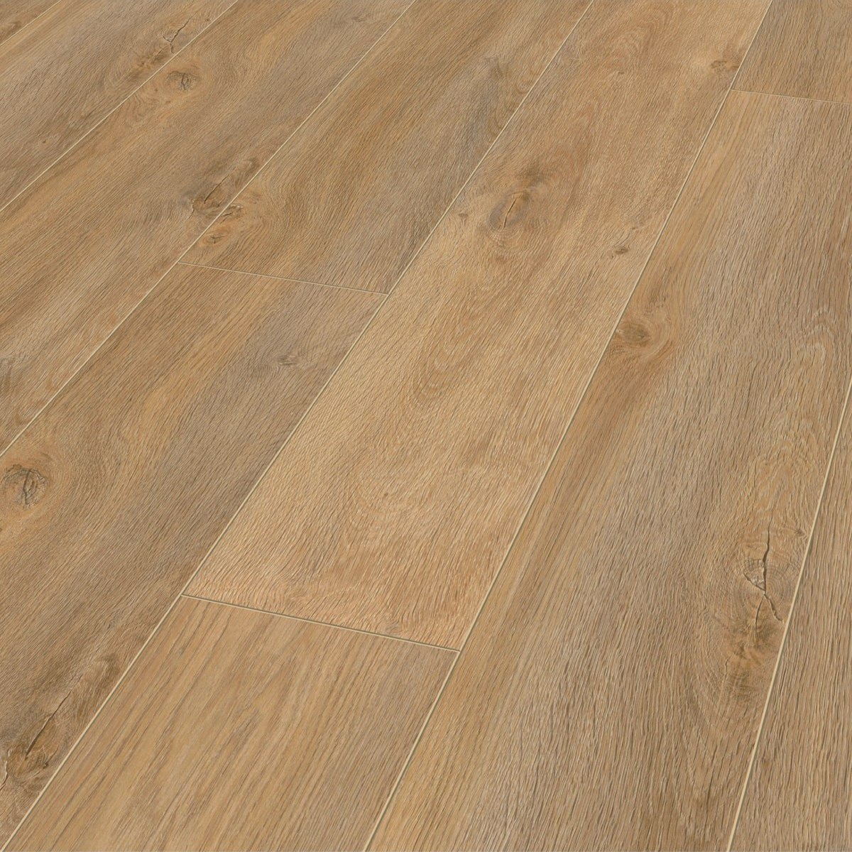 Kronotex Parquet Stratifié Robusto - Chêne Premium D4954 - 1375 x 188 x 12 mm